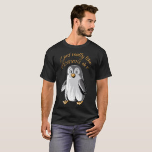 Ik hou echt van pinguïns. grappig shirt