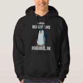 Ik hou echt van pinguïns... hoodie (Voorkant)