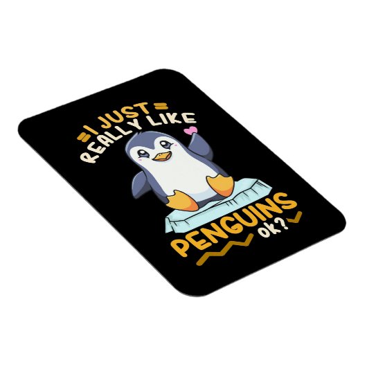 Ik hou echt van pinguïns magneet (Rechterzijde)