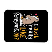 Ik hou echt van pinguïns. magneet (Horizontaal)