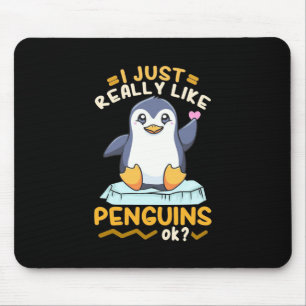 Ik hou echt van pinguïns muismat