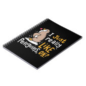 Ik hou echt van pinguïns. notitieboek (Linkerzijde)