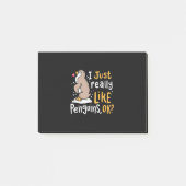 Ik hou echt van pinguïns. post-it® notes (Voorkant)