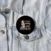 Ik hou echt van pinguïns. ronde button 7,6 cm (In situ)