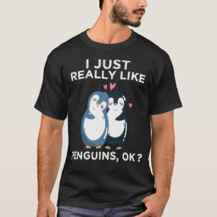 Ik hou echt van pinguïns. t-shirt