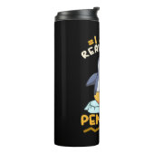 Ik hou echt van pinguïns thermosbeker (Gedraaid links)