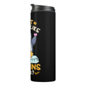 Ik hou echt van pinguïns thermosbeker (Geroteerd rechts)