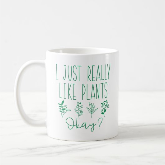 Ik hou echt van Planten. Koffiemok (Links)