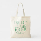 Ik hou echt van Planten. Tote Bag (Achterkant)