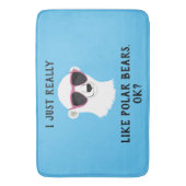 Ik hou echt van Polar Beren. Badmat (Voorkant Verticaal)