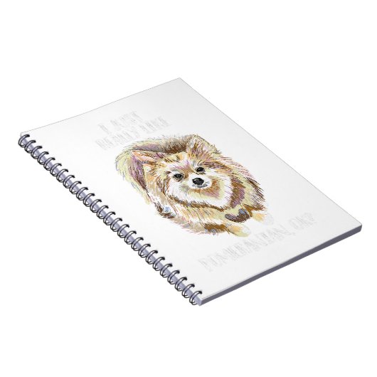 ik hou echt van Pommeren OK Funny Pet Notitieboek (Rechterzijde)
