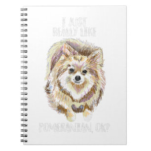 ik hou echt van Pommeren OK Funny Pet Notitieboek