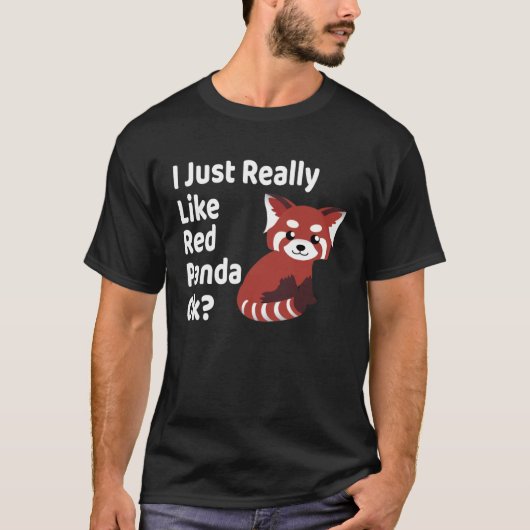 Ik hou echt van Red Panda OK Red Panda T-shirt (Voorkant)