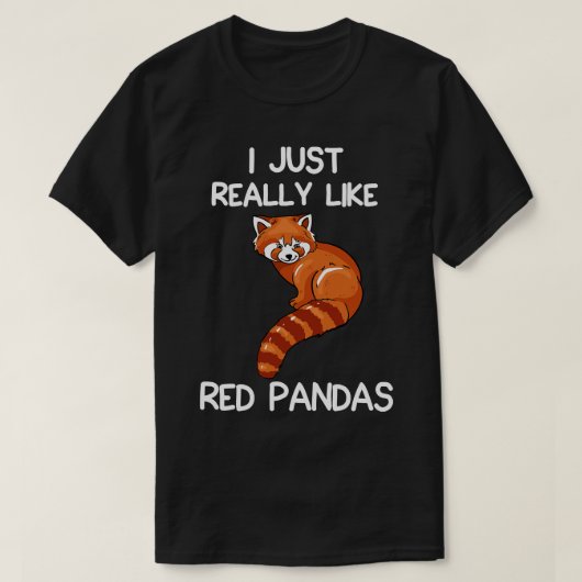 Ik hou echt van Red Pandas T-shirt (Design voorkant)