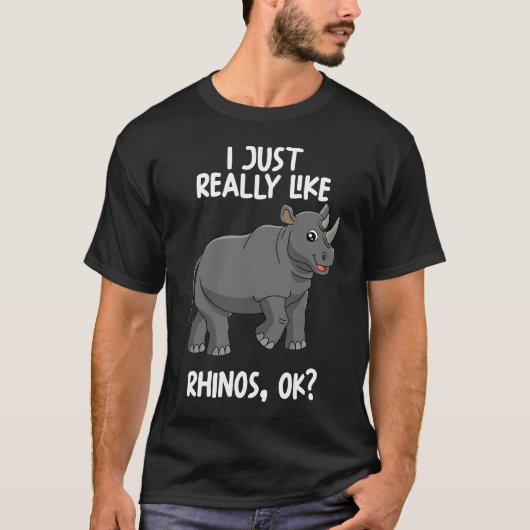 Ik hou echt van Rhinos OK T-shirt (Voorkant)