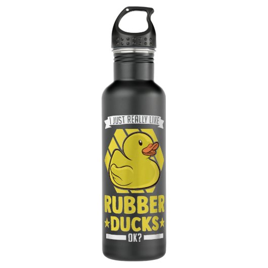 Ik hou echt van Rubber Ducks Waterfles (Voorkant)