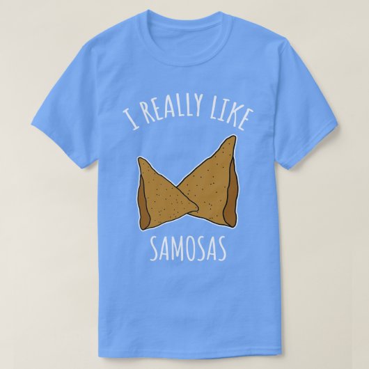 Ik hou echt van Samosas T-shirt (Design voorkant)