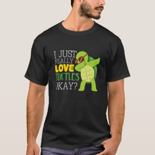 Ik hou echt van schildpadden... ik hou van schildp t-shirt