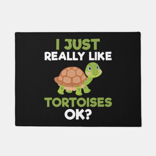 Ik hou echt van schildpadden OK Reptile Turtle Lov Deurmat (Voorkant)