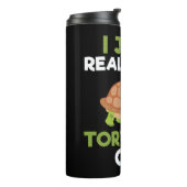 Ik hou echt van schildpadden OK Reptile Turtle Lov Thermosbeker (Gedraaid links)