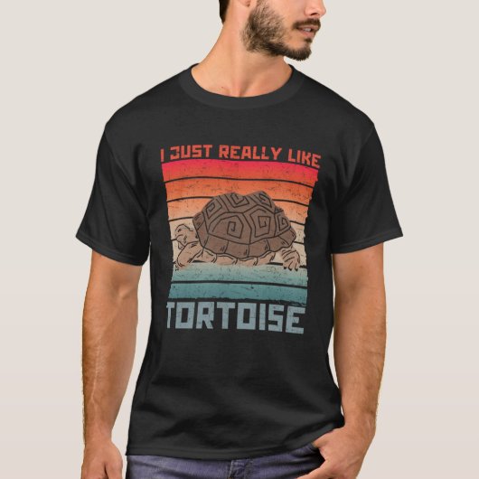 Ik hou echt van schildpaddenliefhebbers t-shirt (Voorkant)