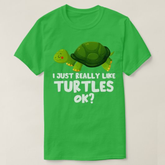 Ik hou echt van schildpadschildpad t-shirt (Design voorkant)