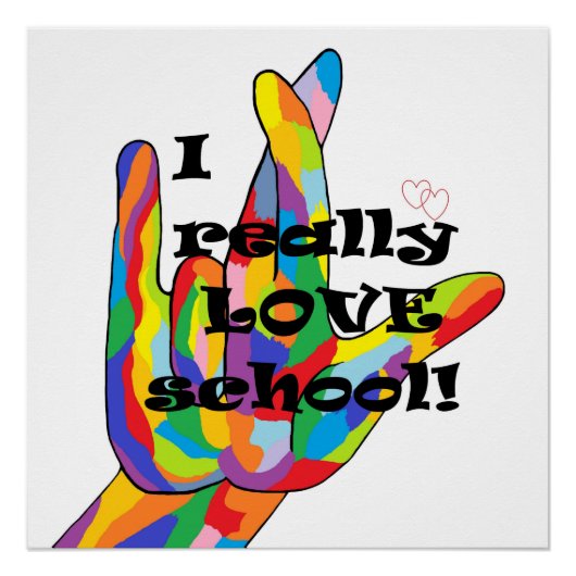 Ik hou echt van SCHOOL Poster (Voorkant)