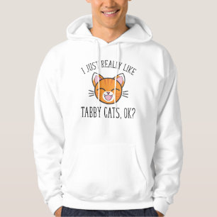 Ik hou echt van Tabby Cats. Oranje kat Lover Hoodie