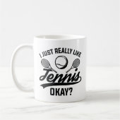Ik hou echt van Tennis. Koffiemok (Links)