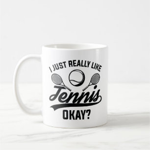 Ik hou echt van Tennis. Koffiemok