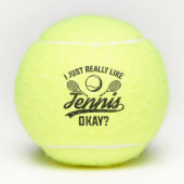 Ik hou echt van Tennis. Tennisballen (Voorkant)