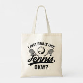Ik hou echt van Tennis. Tote Bag (Achterkant)