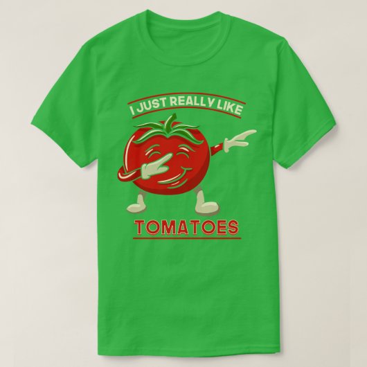 Ik hou echt van tomaten t-shirt (Design voorkant)