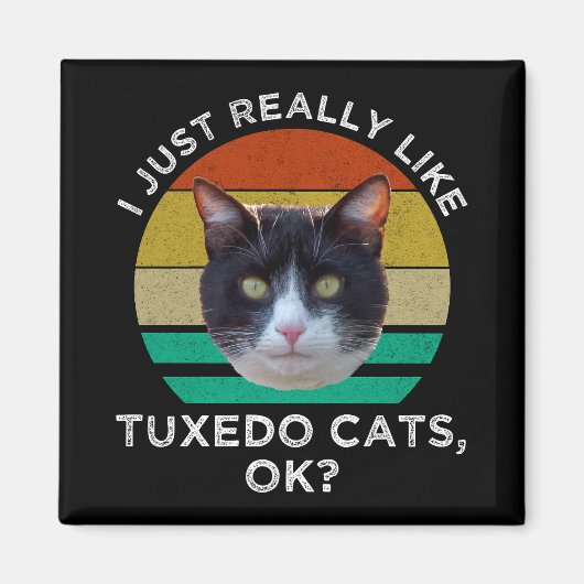 Ik hou echt van Tuxedo Cats. Magneet (Voorkant)