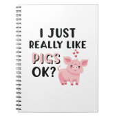 Ik hou echt van varkens. notitieboek (Voorkant)