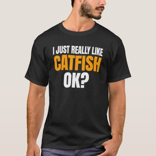 Ik hou echt van vissen. t-shirt (Voorkant)