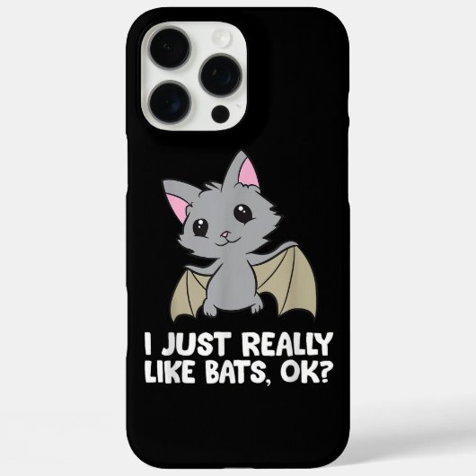 Ik hou echt van vleermuizen, oké, grappige vleermu Case-Mate iPhone case (Achterkant)