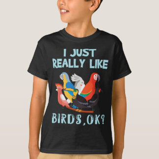 Ik hou echt van vogels, oké, grappige Toucan Macaw T-shirt