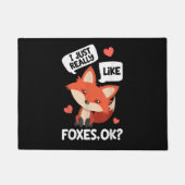 Ik hou echt van vossen OK Funny Fox Lover Deurmat (Voorkant)