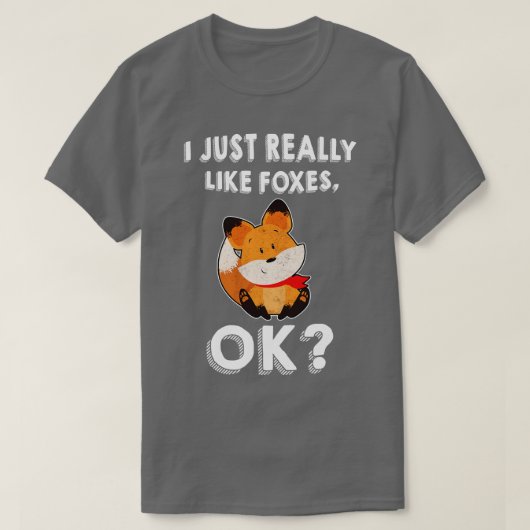 Ik hou echt van vossen t-shirt (Design voorkant)
