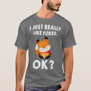 Ik hou echt van vossen t-shirt