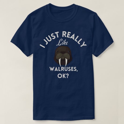 Ik hou echt van Walrussen. T-shirt (Design voorkant)
