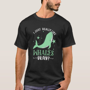 Ik hou echt van walvissen die schamele walvis Xma T-shirt