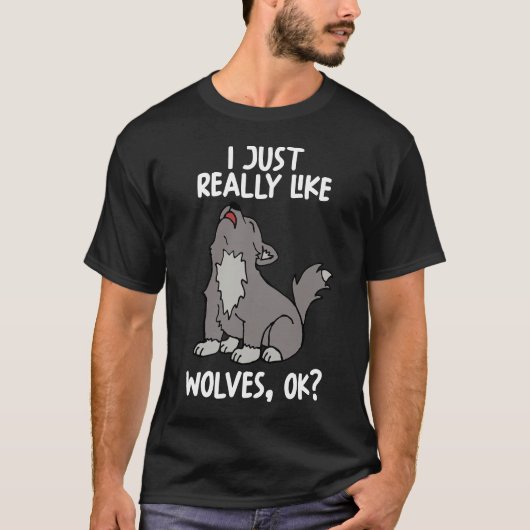 Ik hou echt van Wolven. T-shirt (Voorkant)