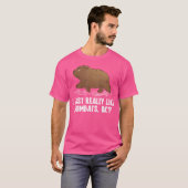 Ik hou echt van Wombats OK Australian Wombat Lo T-shirt (Voorkant volledig)
