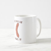 Ik hou echt van worst. Cute Kawaii Weine Koffiemok (Voorkant rechts)