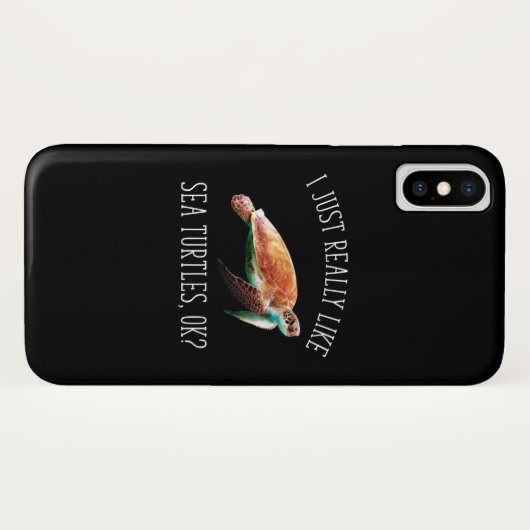 Ik hou echt van Zee schildpadden, oké? Case-Mate iPhone Case (Achterkant (horizontaal))