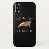 Ik hou echt van Zee schildpadden, oké? Case-Mate iPhone Case (Achterkant)