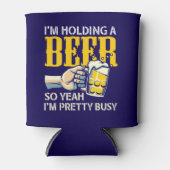 Ik hou een biertje, dus ik ben . blikjeskoeler (Voorkant)