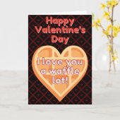 Ik hou een heleboel van je Grappige Valentijnskaar Kaart (Gele Bloem)